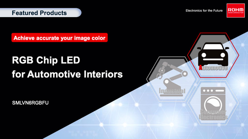 ROHM INTRODUCES RGB CHIP LED IDEAL FOR AUTOMOTIVE INTERIORS